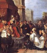 Frans Francken II Solomon and the Queen of Sheba china oil painting reproduction